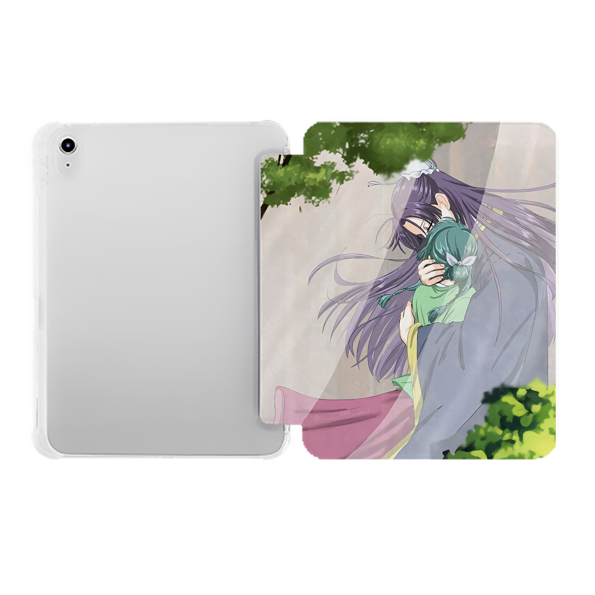 （画像用） 薬屋のひとりごと The Apothecary Diaries IPad ケース ペン収納付き 三つ折りスタンド PUレザー×シリコン 対応機種9.5/10.5/10.9インチ